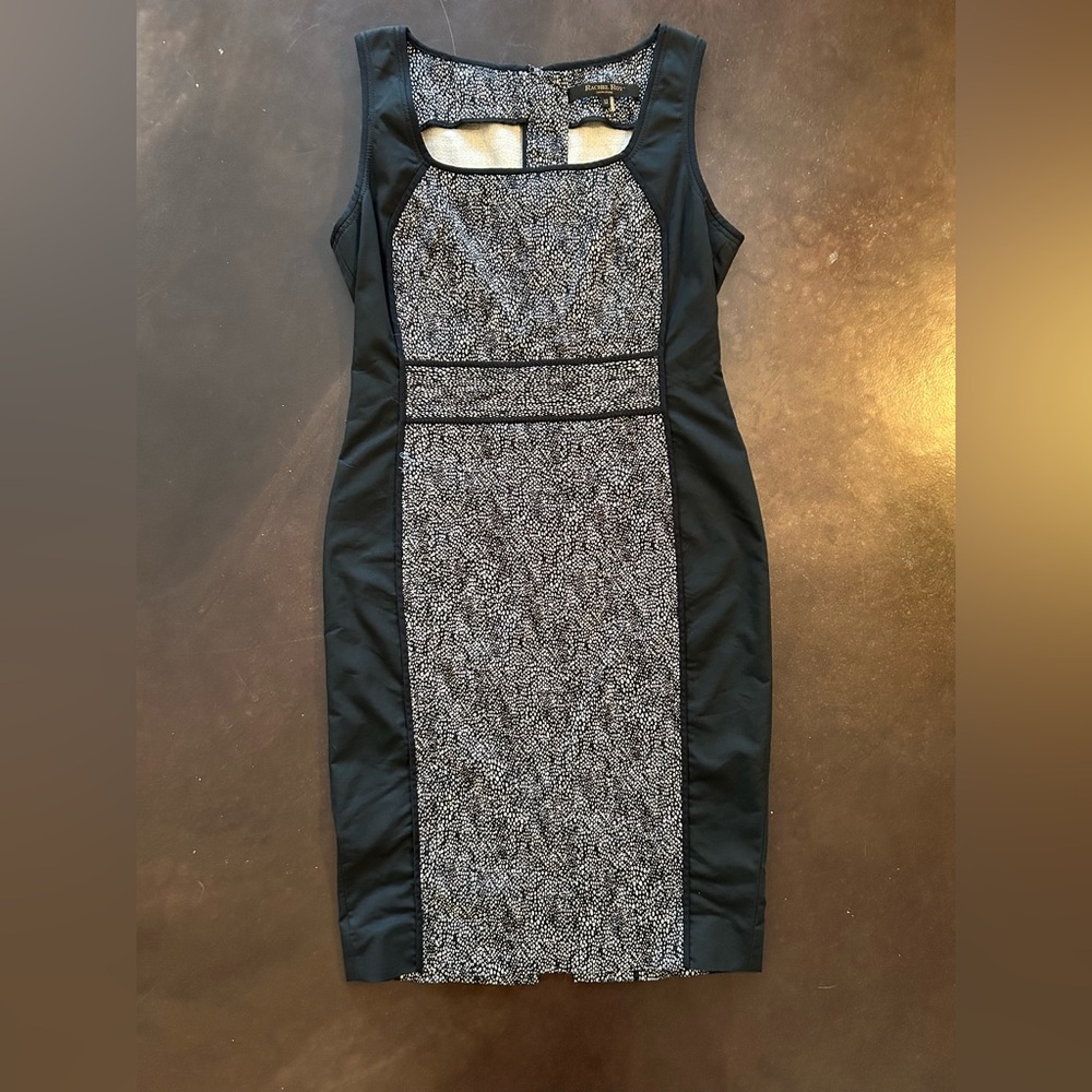 RACHEL Rachel Roy Black and white polkadot hourglass dot Dress size 12